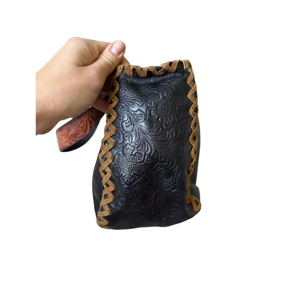 Santi Embossed Floral Western Y2K shoulder bag - Picture 8 of 16